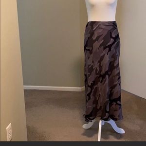 Brand New SKIRT silky and comfy midi camo skirt